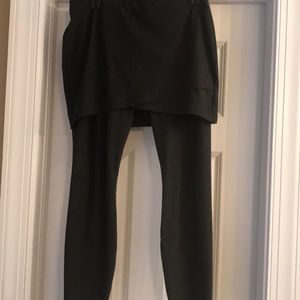 Charcoal Grey Cabi M’Leggings Envelope Skirt Combo